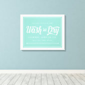 Wäsche- und Trockenkennzeichnung Leinwanddruck (Insitu (Holzboden))