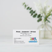 Wäsche Visitenkarte (Stehend Vorderseite)