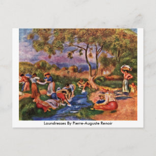 Wäsche von Pierre-Auguste Renoir Postkarte