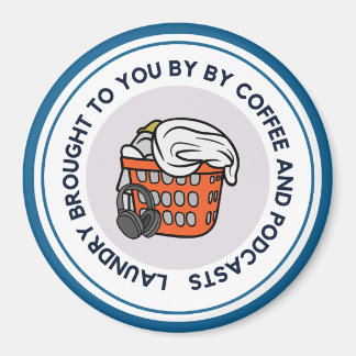 Wäsche von Podcasts Car Magnet Blue