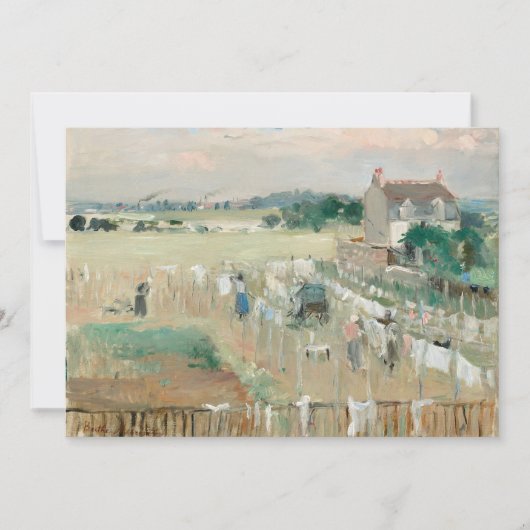 Wäsche zum Trocknen bringen | Berthe Morisot (Vorderseite)