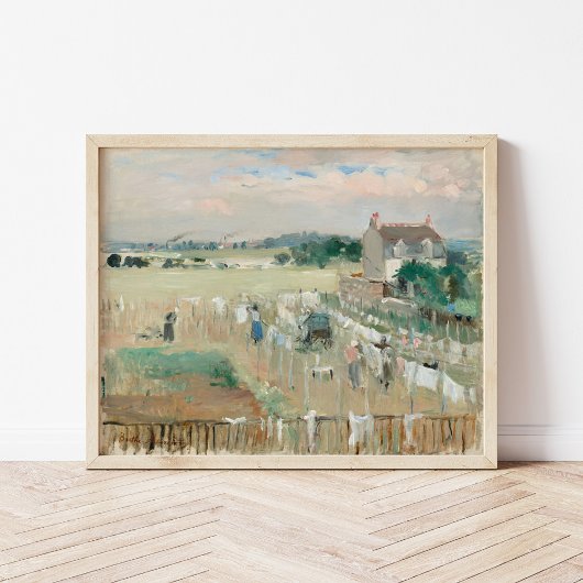 Wäsche zum Trocknen bringen | Berthe Morisot Poster