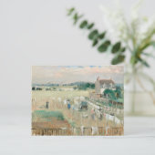 Wäsche zum Trocknen bringen | Berthe Morisot Postkarte (Stehend Vorderseite)