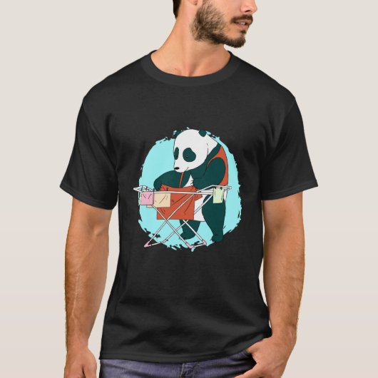 Wäschebär Panda 1 T-Shirt (Vorderseite)