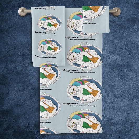 Wäschekatze Badhandtuch Set