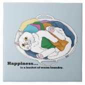 Wäschekatze Fliese (Vorderseite)