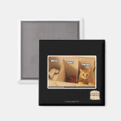 Wäschekatze Magnet (Vorderseite/Rückseite)