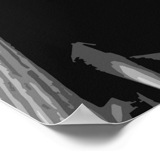 Wäschekatze Poster (Ecke)