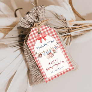 Wäscheleine All American Girl Baby Shower Geschenk Geschenkanhänger