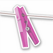 Wäscheleine Aufkleber (Vorderseite)