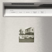 Wäscheleine außerhalb der Häuser Magnet (In Situ (Geschirrspüler))
