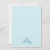 Wäscheleine-Babyparty Einladung (Rückseite)