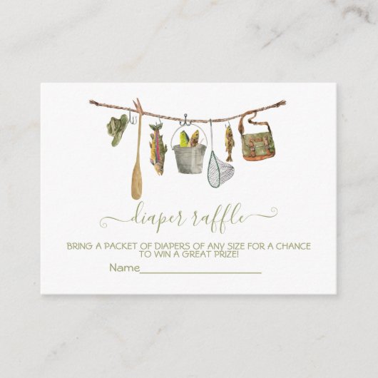 Wäscheleine Faltkarte für Windeln Begleitkarte (Vorderseite)