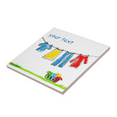 Wäscheleine Fliese (Seite)