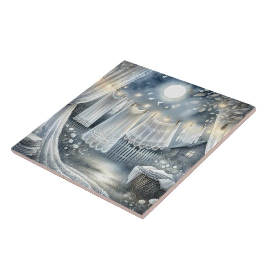 Wäscheleine für den Netzkern von Moonlit Fliese (Seite)