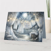 Wäscheleine für den Netzkern von Moonlit Karte (Vorderseite)