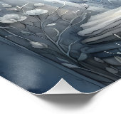 Wäscheleine für den Netzkern von Moonlit Poster (Ecke)