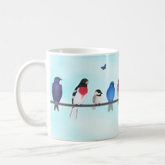 Wäscheleine für Hinterhofvögel 1 Kaffeetasse (Links)
