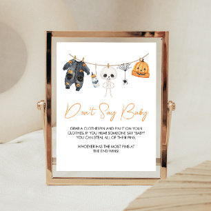 Wäscheleine für Little Boo Clothesline Don't Say B Poster