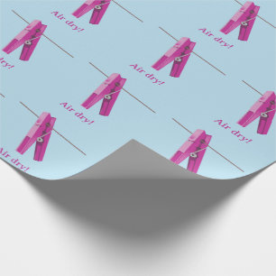 Wäscheleine Geschenkpapier