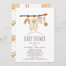 Wäscheleine Geschlechtsneutrale Babydusche per Mai