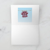 Wäscheleine - Grußkarte Karte (Innenseite)