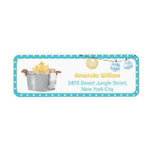 Wäscheleine Gummiente Baby Shower Rücksendeadresse