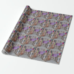 Wäscheleine in Venedig, Italien Geschenkpapier