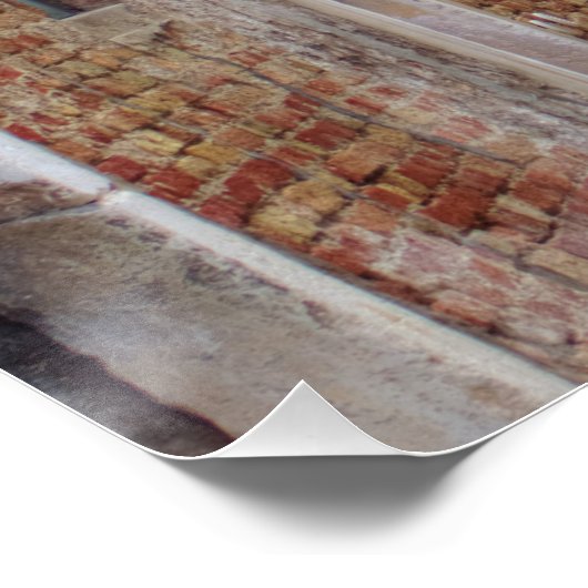 Wäscheleine in Venedig, Italien Poster (Ecke)