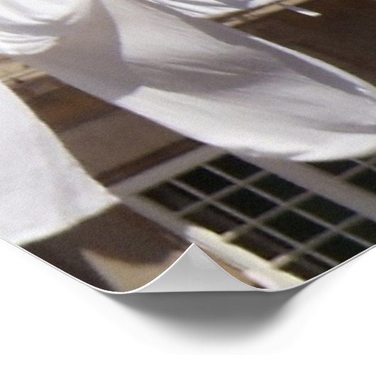 Wäscheleine, Italien-Poster-Papier (Matte) Poster (Ecke)