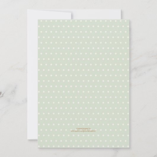 Wäscheleine-Kernholz-Pilze-Mädchen Einladung (Rückseite)