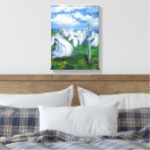 Wäscheleine Leinwanddruck (Insitu (Schlafzimmer))