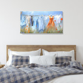 Wäscheleine Leinwanddruck (Insitu (Schlafzimmer))