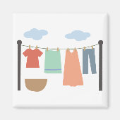 Wäscheleine Magnet (Vorne)