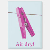 Wäscheleine Magnet (Vorderseite)