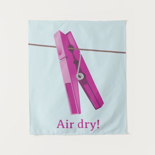 Wäscheleine Wandteppich (Vorderseite)