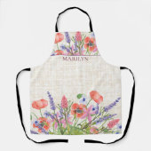 Wäscheleine Wasserfarbe, Geschenk für den Geburtst Schürze (Vorderseite)