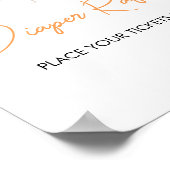 Wäscheleine Windel Raffle Schild Little Boo (Ecke)
