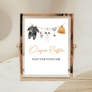 Wäscheleine Windel Raffle Schild Little Boo