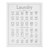 Wäscheleitung Schwarz-Weiß-EDITABLE-TITEL Poster (Vorderseite)