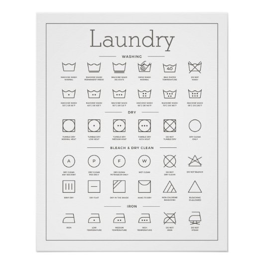 Wäscheleitung Schwarz-Weiß-EDITABLE-TITEL Poster (Vorderseite)