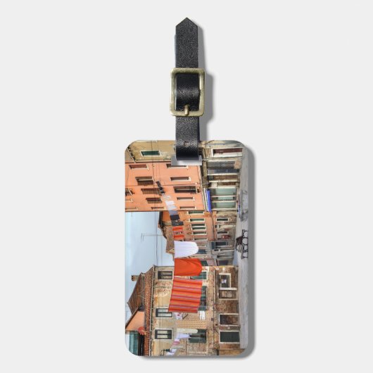 Wäschelinien am Campo Ruga Gepäckanhänger (Vorderseite vertikal)