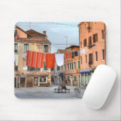 Wäschelinien am Campo Ruga Mousepad (Mit Mouse)