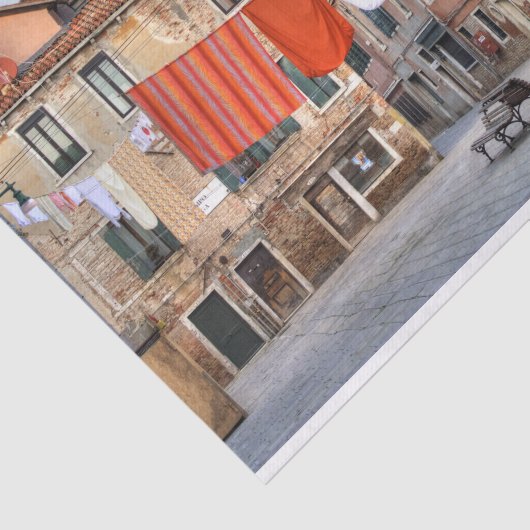 Wäschelinien am Campo Ruga Seidenpapier (Ausschnitt)