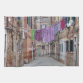 Wäschelinien in Venedig Handtuch (Horizontal)