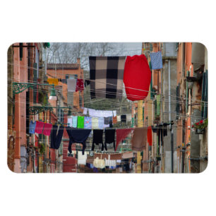 Wäschelinien in Venedig Magnet