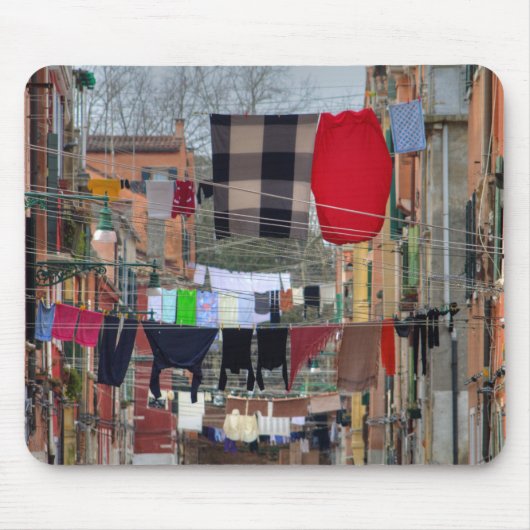 Wäschelinien in Venedig Mousepad (Vorne)