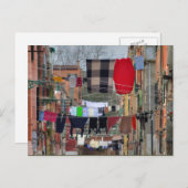 Wäschelinien in Venedig Postkarte (Vorne/Hinten)