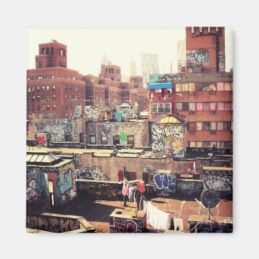 Wäschelinien und Graffiti Magnet (Vorne)