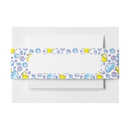 Wäschemuster Einladungsbanderole (Vorderseite Beispiel)